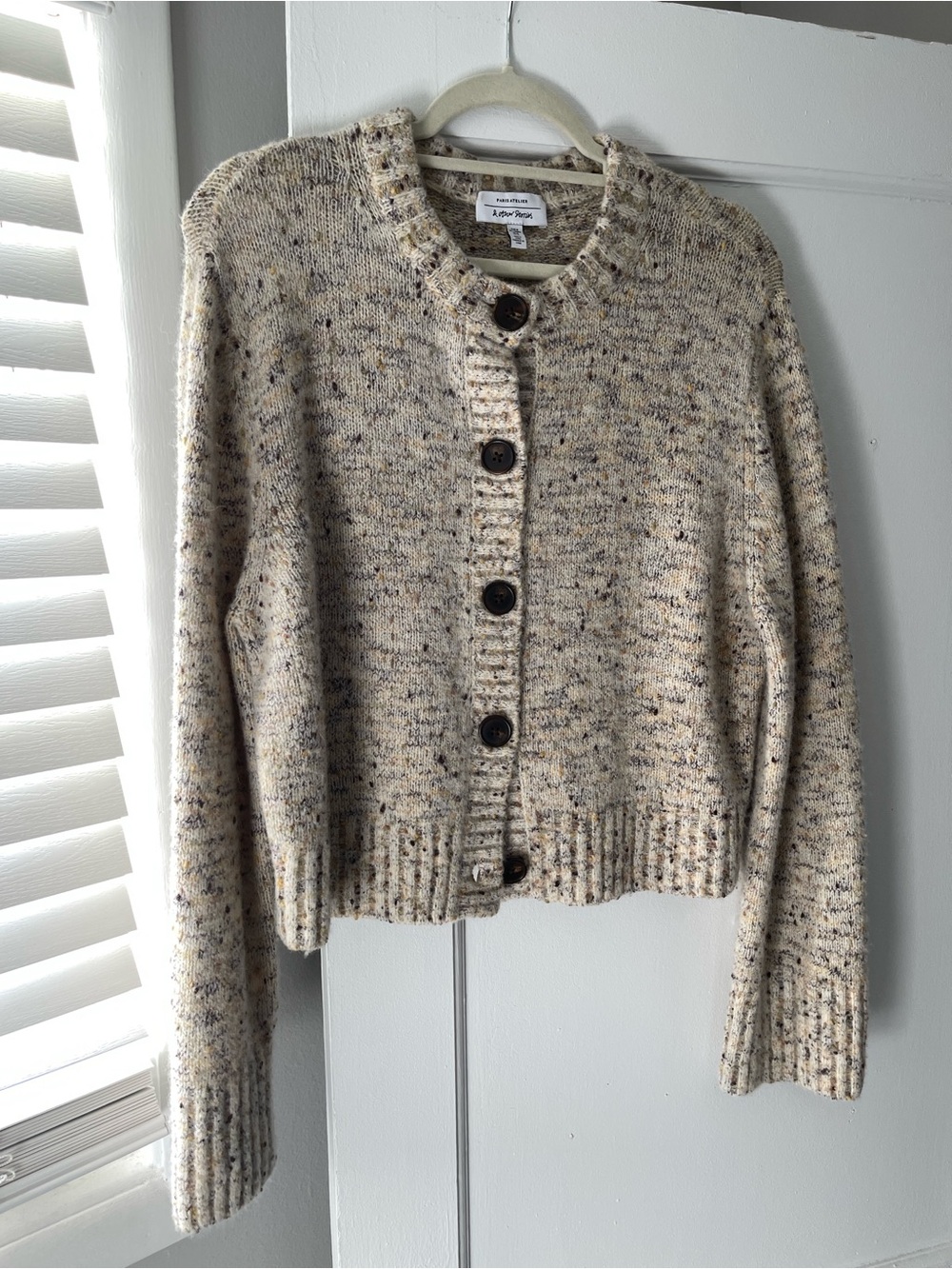 & Other Stories Speckled Button Cardigan